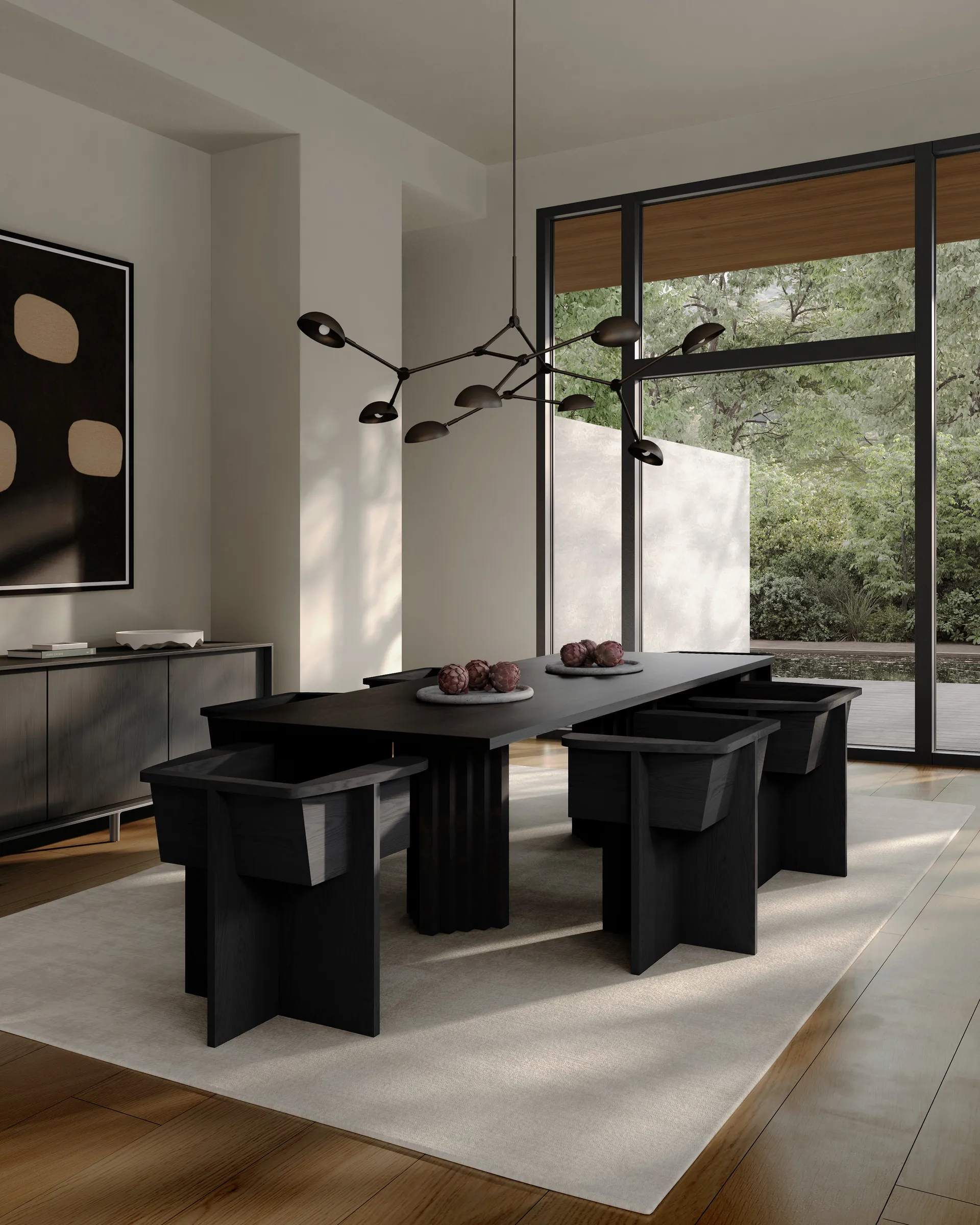 Arc matbord 95x250 cm, Coffee black oak 101 Copenhagen