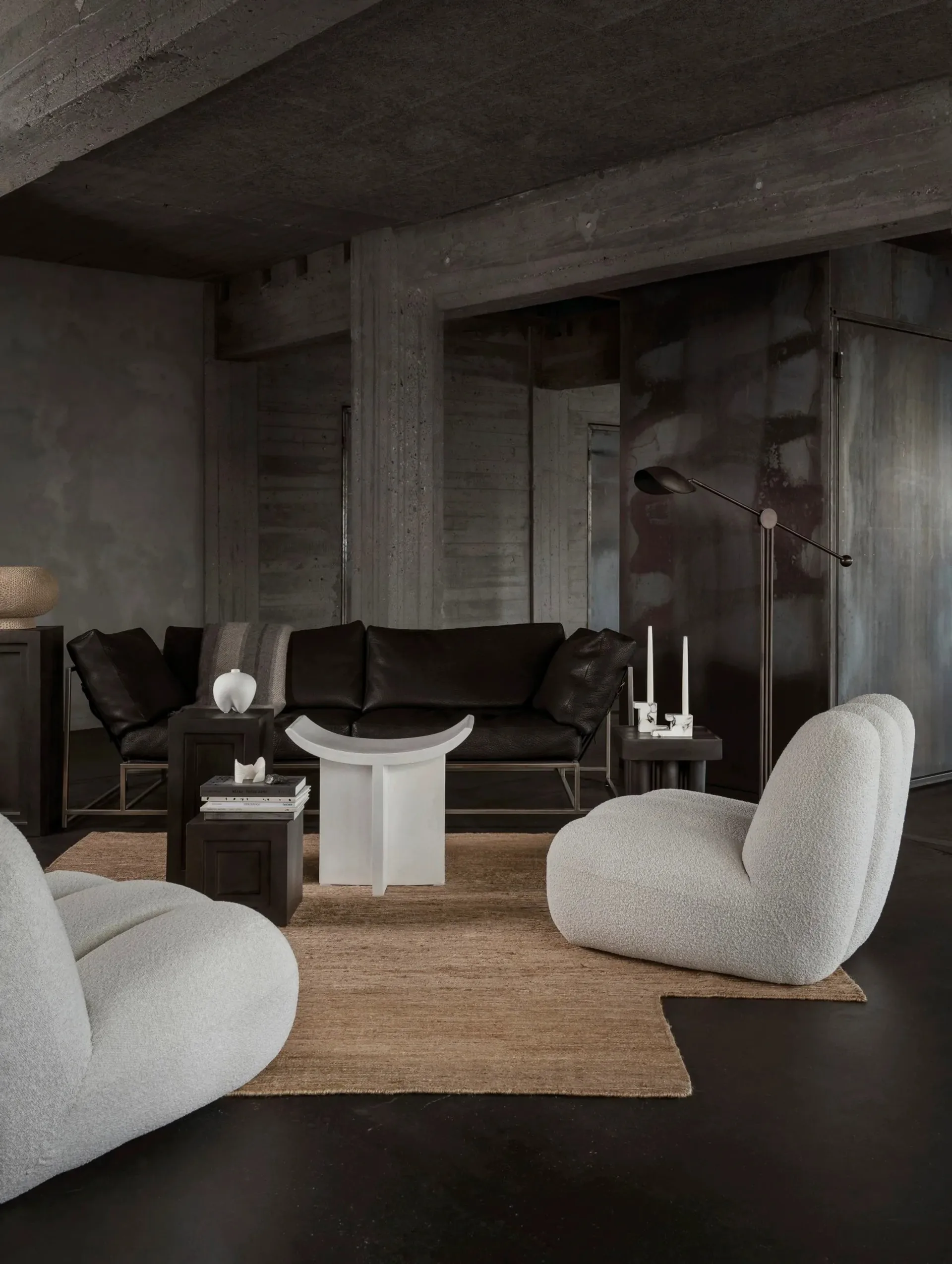 Toe loungefåtölj bouclé, Off-white 101 Copenhagen