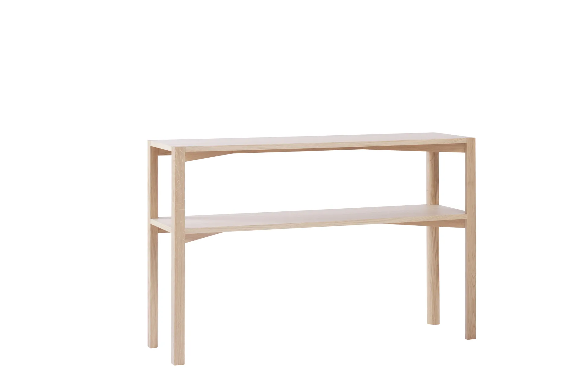 Anton konsolbord 35x125 cm, Vitpigmenterad ek 1898