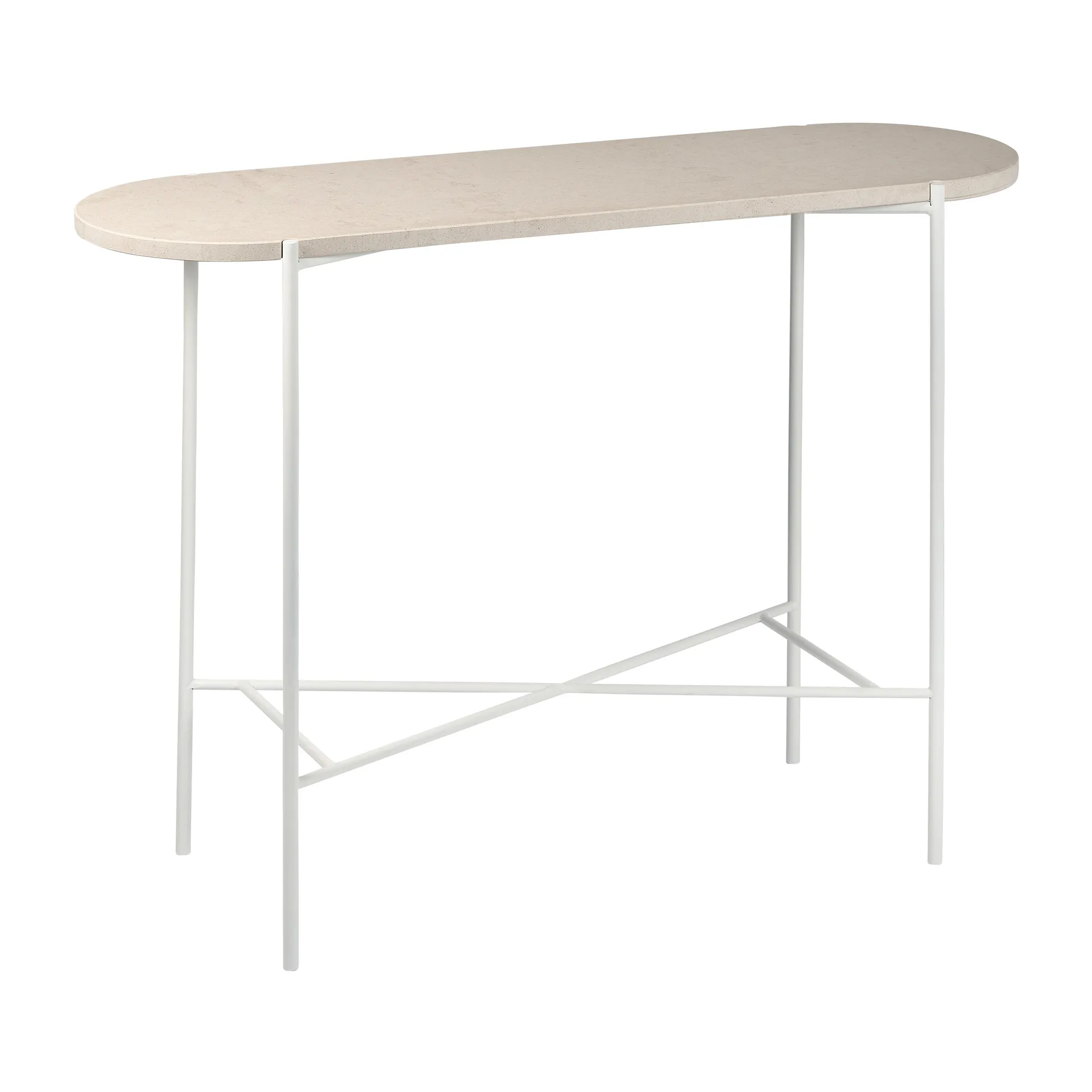 Aplaryd sidobord högt, Beige kalksten 1898