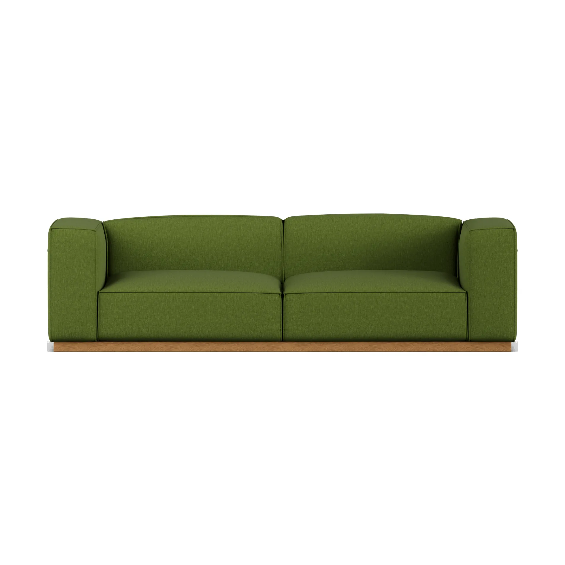 Bergsdal soffa, Luiza Green 3975-ekbetsad ask, 3-sits 1898