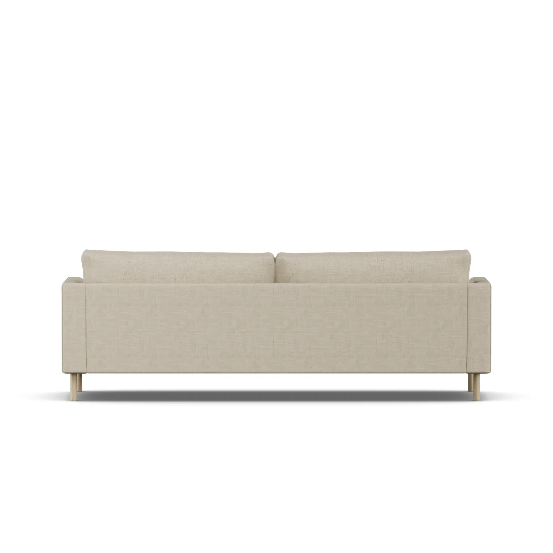 Bredhult soffa, Bern Beige 0341-vitoljad ek, 3-sits 1898