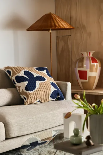 Bredhult soffa - Bern Beige 0341-vitoljad ek, 3-sits - 1898