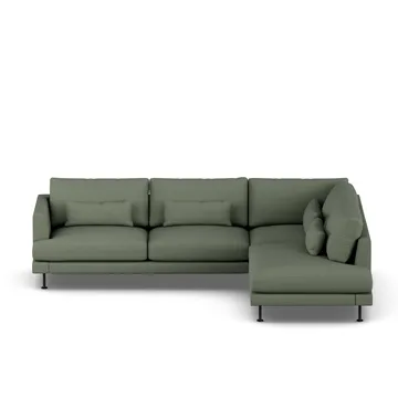 Bredhult soffa - Same Forest 6677-svart stål, 3-sits A1 - 1898