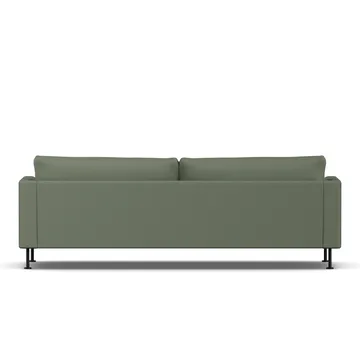 Bredhult soffa - Same Forest 6677-svart stål, 3-sits - 1898