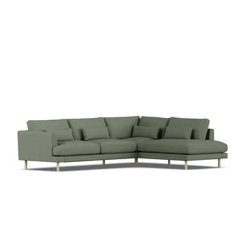 Bredhult soffa - Same Forest 6677-vitoljad ek, 3-sits A1 - 1898