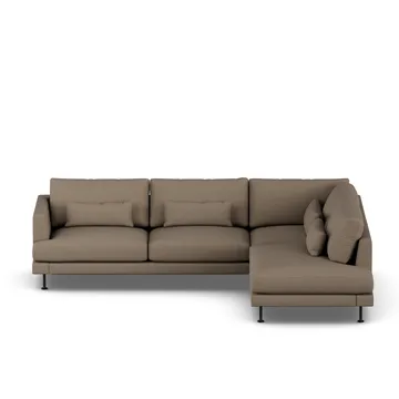 Bredhult soffa - Same Mole 6674-svart stål, 3-sits A1 - 1898
