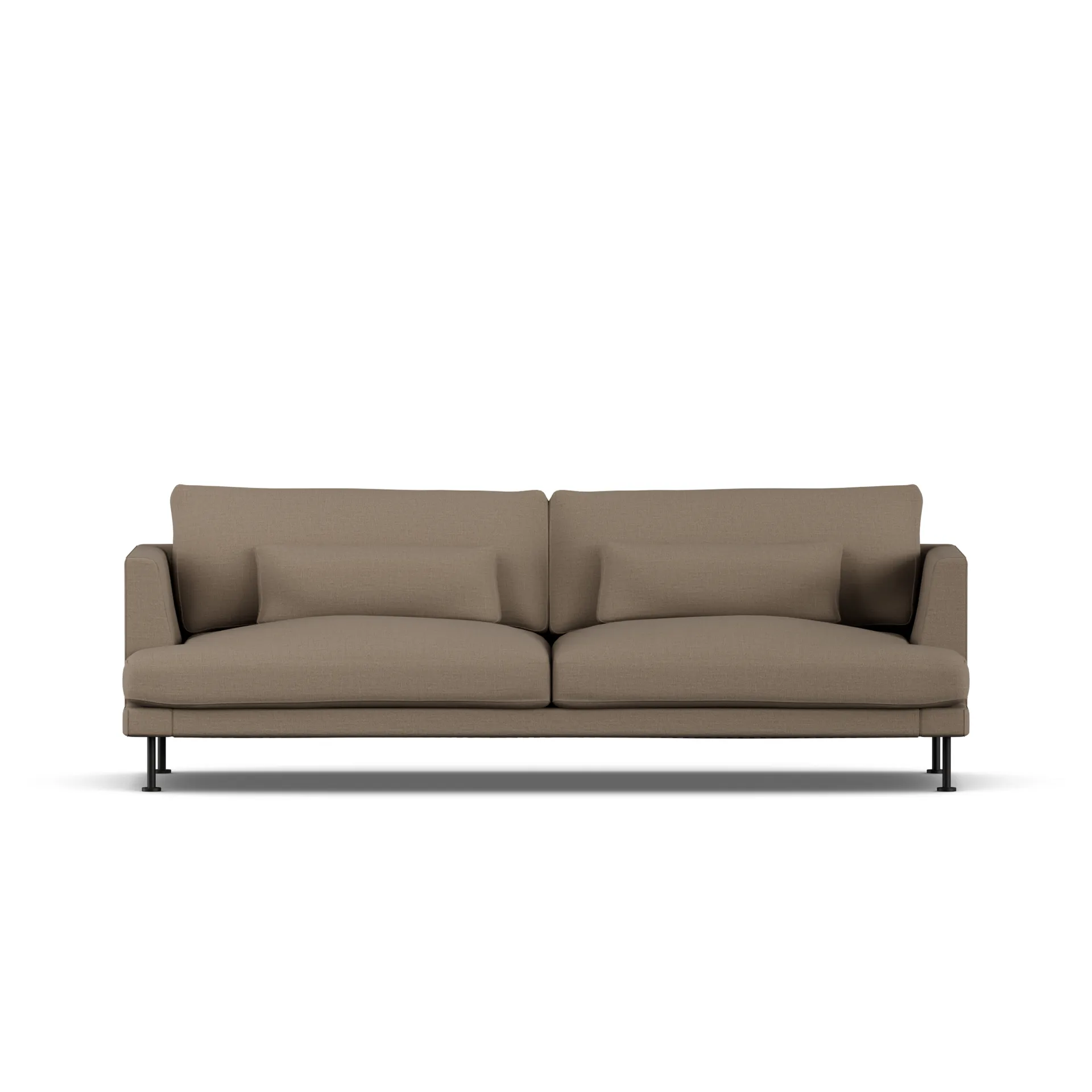 Bredhult soffa, Same Mole 6674-svart stål, 3-sits 1898
