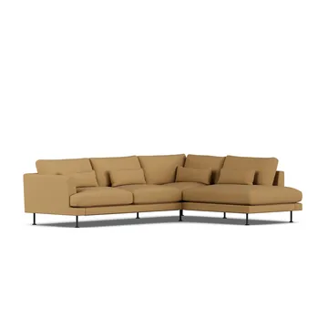 Bredhult soffa - Same Ochre 6676-svart stål, 3-sits A1 - 1898