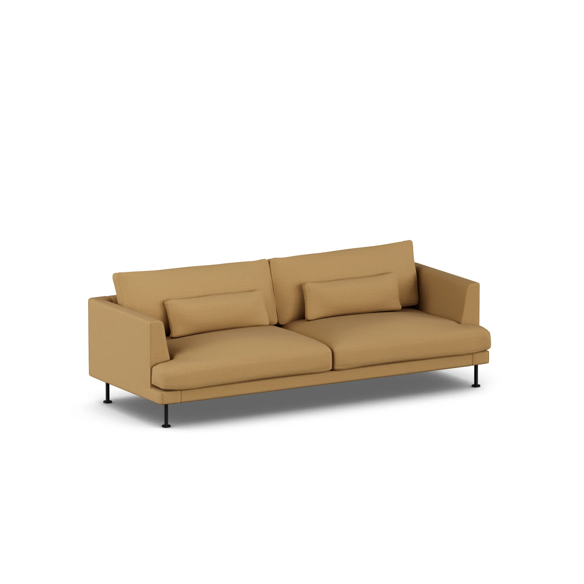 Bredhult soffa, Same Ochre 6676-svart stål, 3-sits 1898