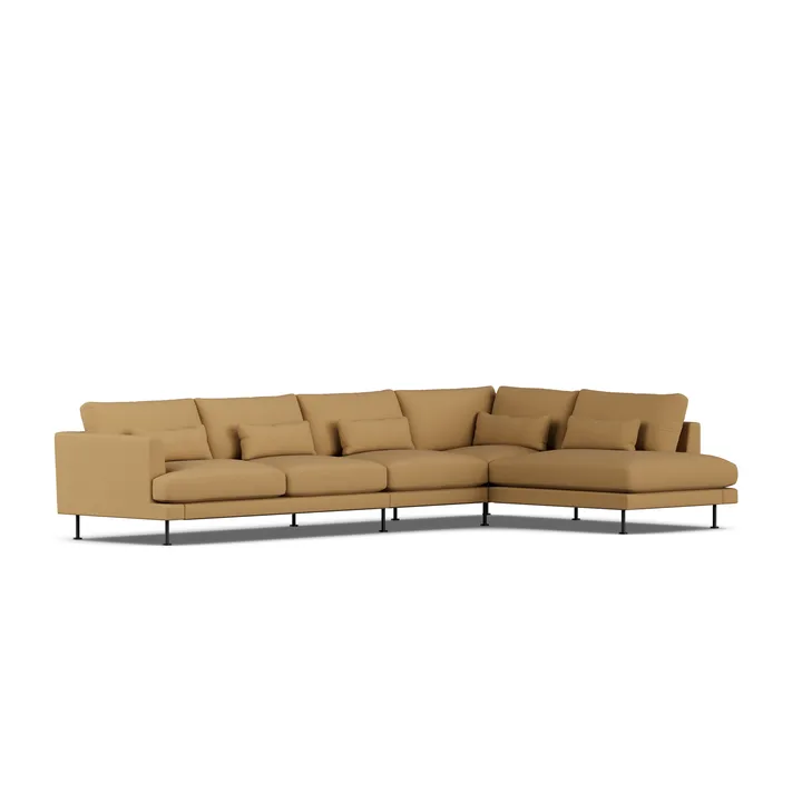 Bredhult soffa - Same Ochre 6676-svart stål, 4-sits B1 - 1898