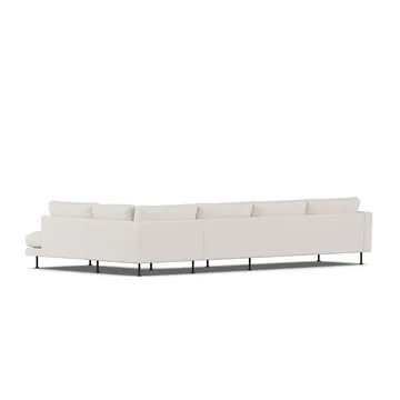 Bredhult soffa - Same Off White 6671-svart stål, 4-sits B1 - 1898