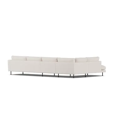 Bredhult soffa - Same Off White 6671-svart stål, 4-sits B2 - 1898