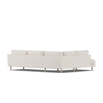 Bredhult soffa - Same Off White 6671-vitoljad ek, 3-sits A2 - 1898