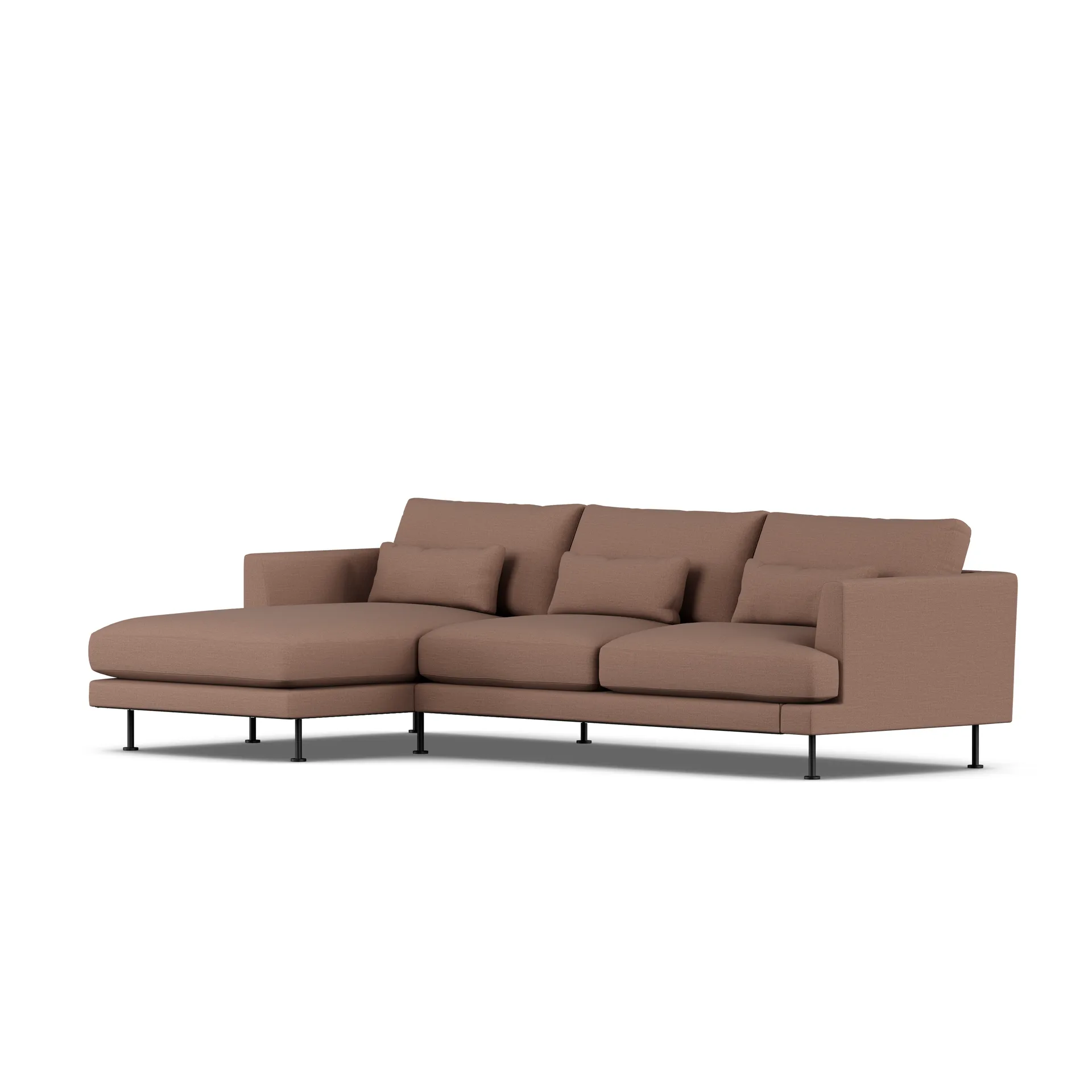 Bredhult soffa, Same Rust 6675-svart stål, 2,5-sits C2 1898