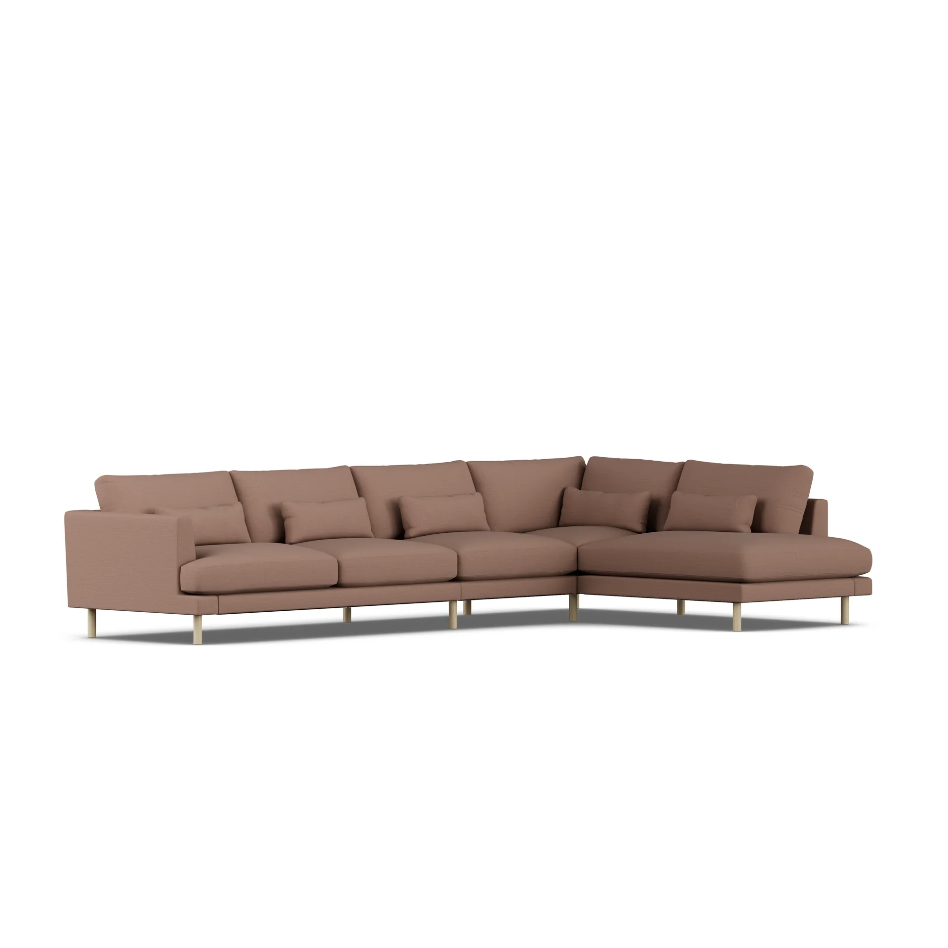 Bredhult soffa, Same Rust 6675-vitoljad ek, 4-sits B1 1898