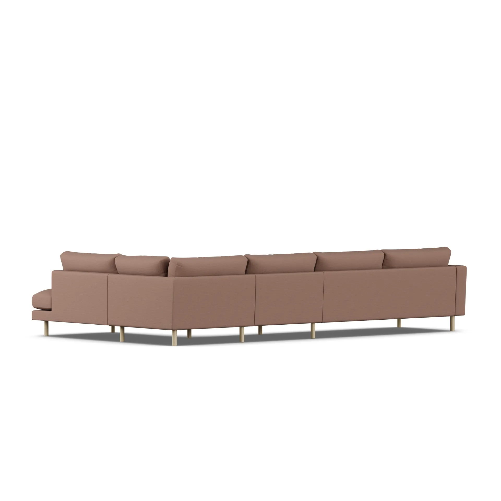 Bredhult soffa, Same Rust 6675-vitoljad ek, 4-sits B1 1898