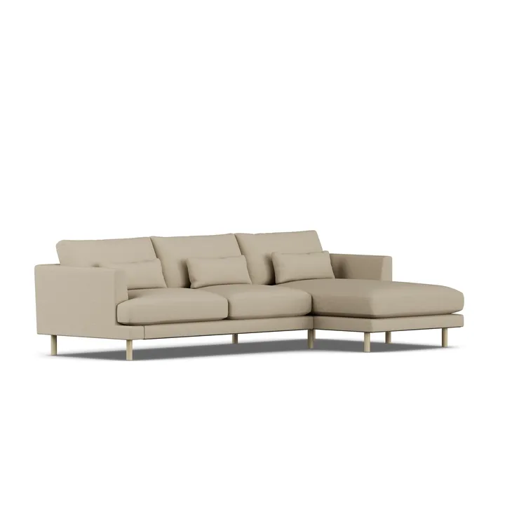 Bredhult soffa - Same Sand 6672-vitoljad ek, 2,5-sits C1 - 1898