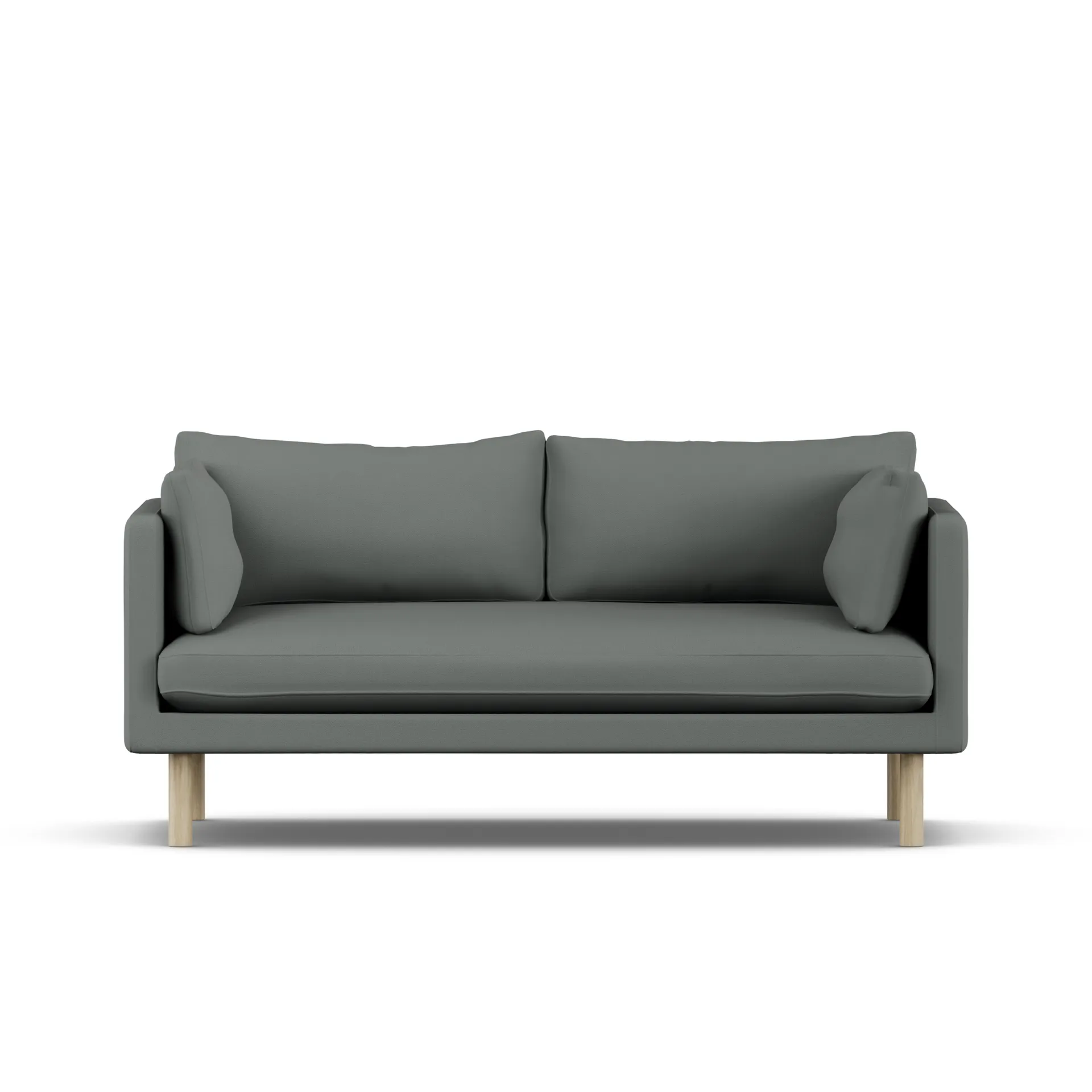 Linnevik soffa, Caleido Grey 1240-vitoljad ek, 2-sits 1898