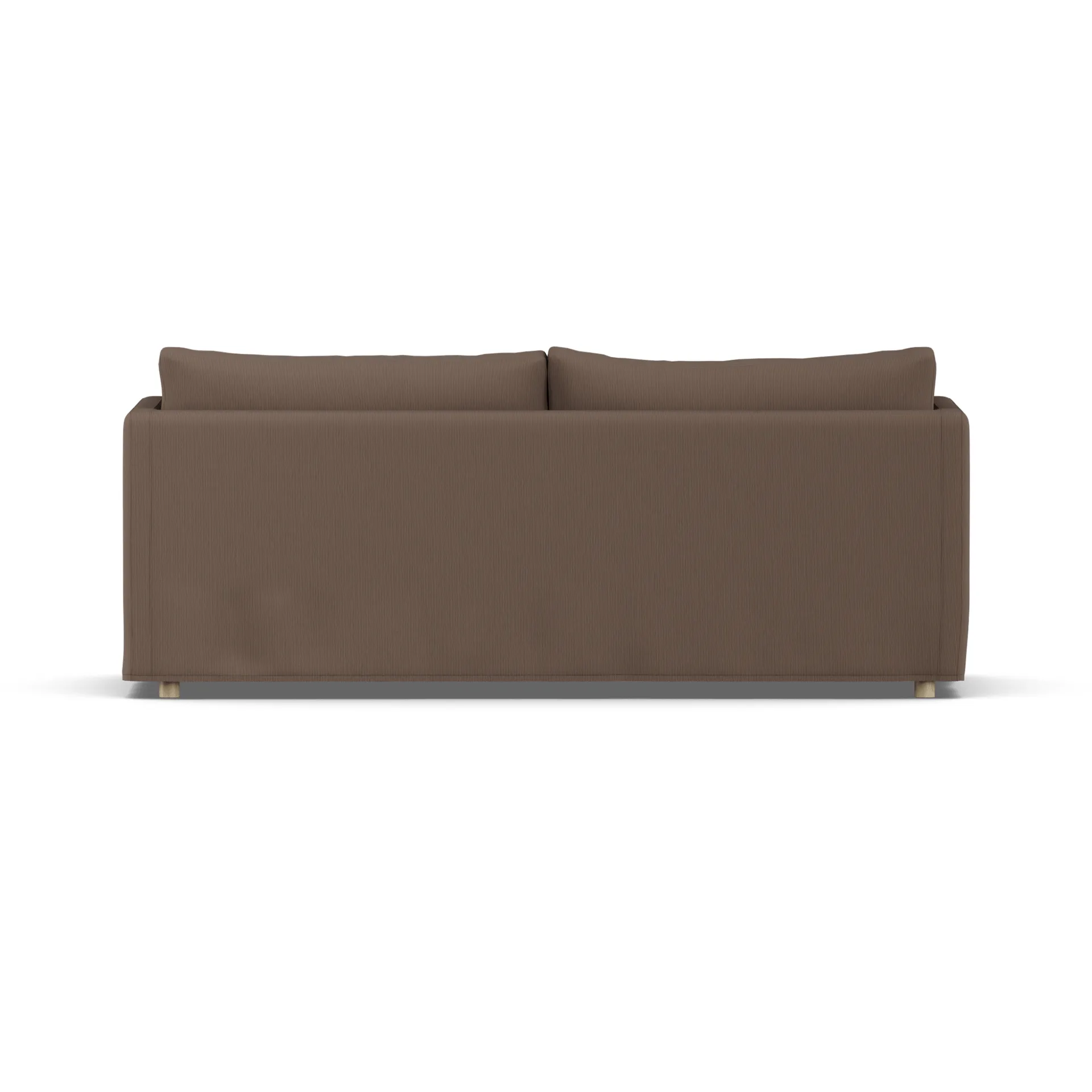 Linnevik soffa, Jump brown 1955-vitoljad ek, 3-sits, med kappa 1898