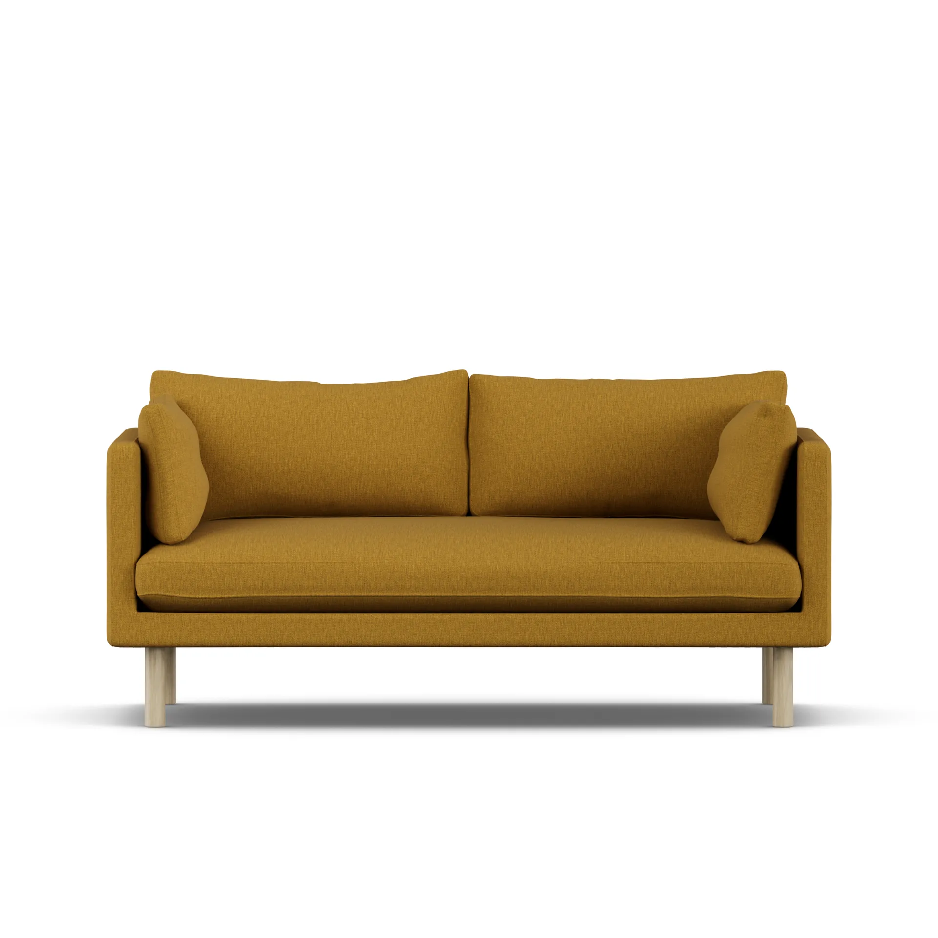Linnevik soffa, Luiza Mustard 3972-vitoljad ek, 2-sits 1898