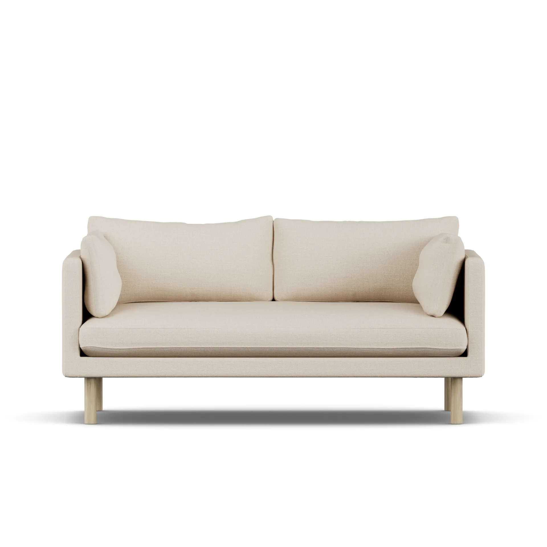 Linnevik soffa, Same Beige 6670-vitoljad ek, 2-sits 1898