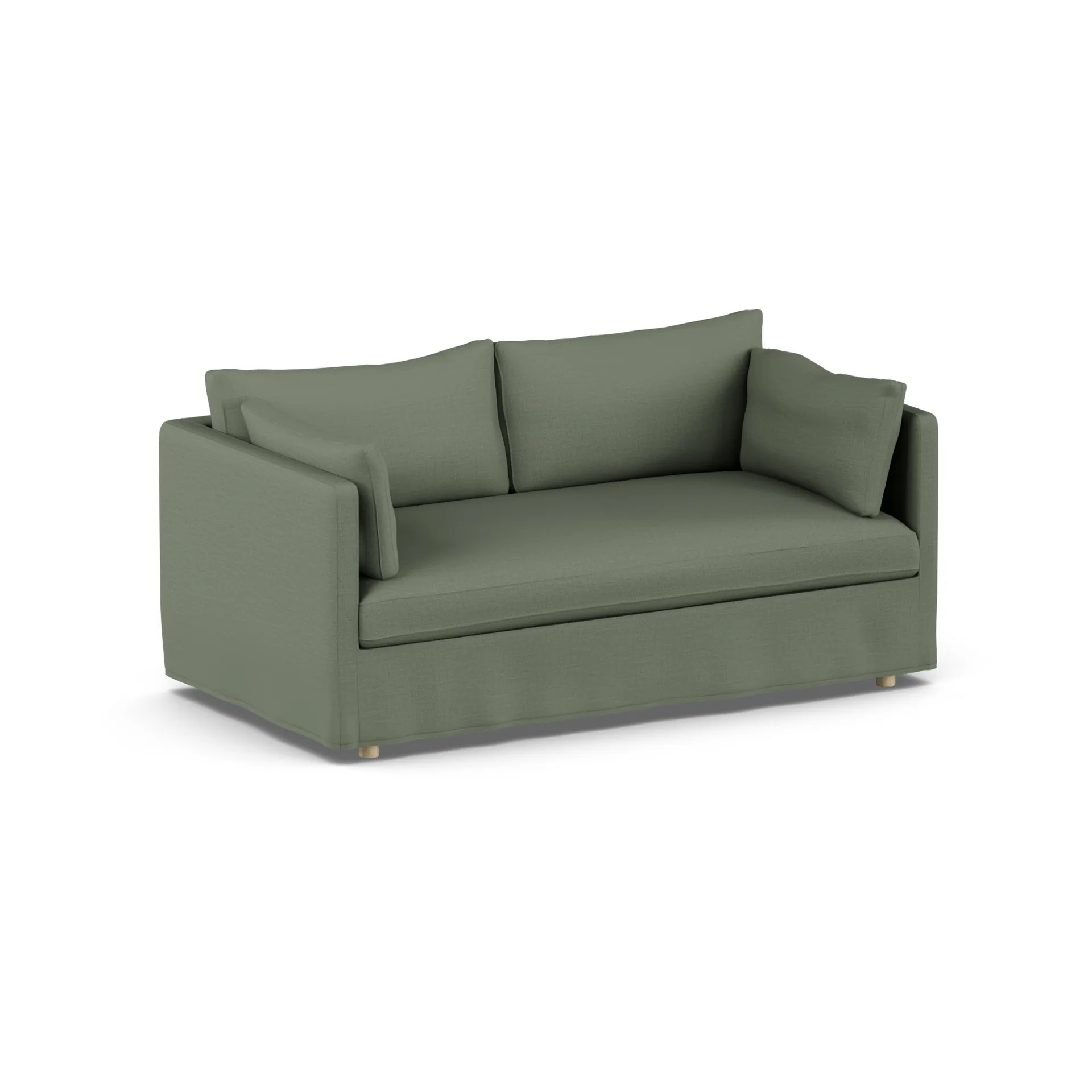 Linnevik soffa, Same Forest 6677-vitoljad ek, 2-sits, med kappa 1898