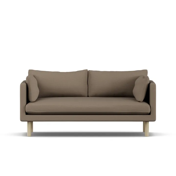 Linnevik soffa - Same Mole 6674-vitoljad ek, 2-sits - 1898