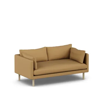 Linnevik soffa - Same Ochre 6676-vitoljad ek, 2-sits - 1898