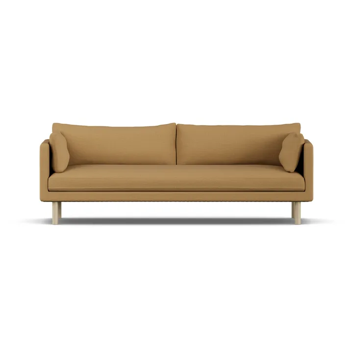 Linnevik soffa - Same Ochre 6676-vitoljad ek, 4-sits - 1898