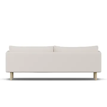 Linnevik soffa - Same Off White 6671-vitoljad ek, 4-sits - 1898