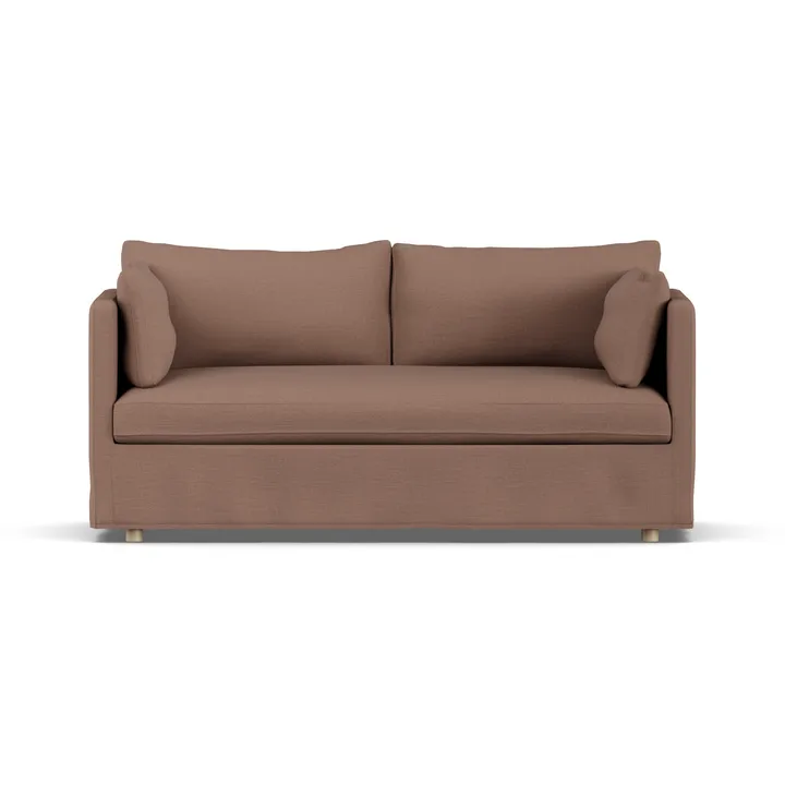 Linnevik soffa - Same Rust 6675-vitoljad ek, 2-sits, med kappa - 1898