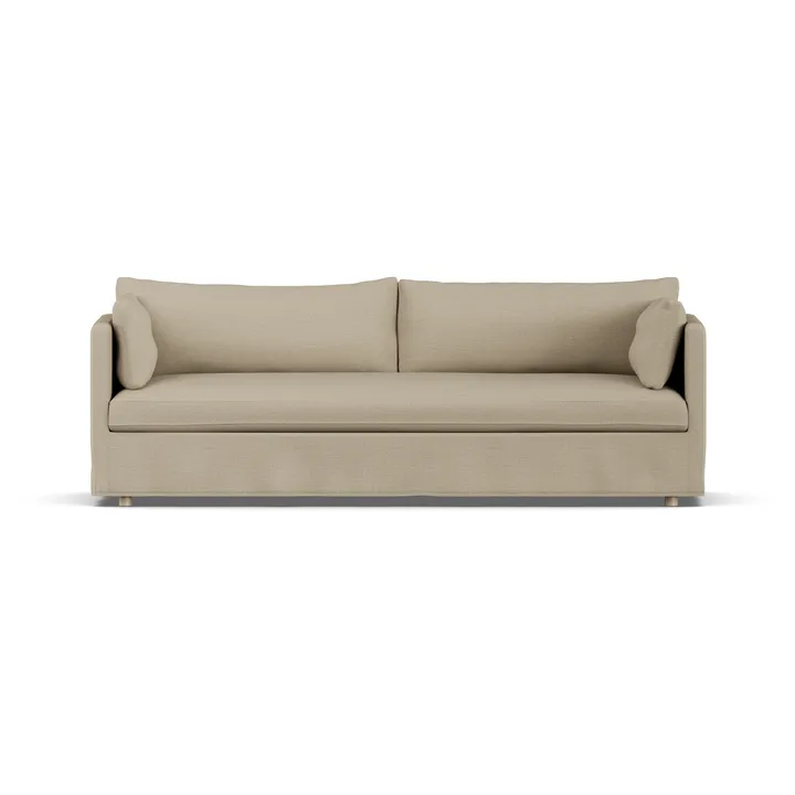 Linnevik soffa - Same Sand 6672-vitoljad ek, 4-sits, med kappa - 1898