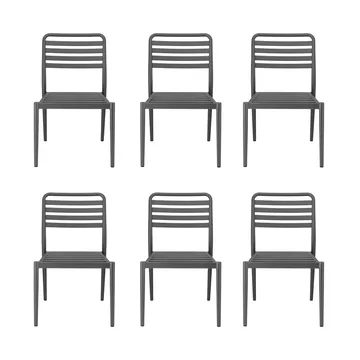 Messina stol, Anthracite, 6-pack - 1898