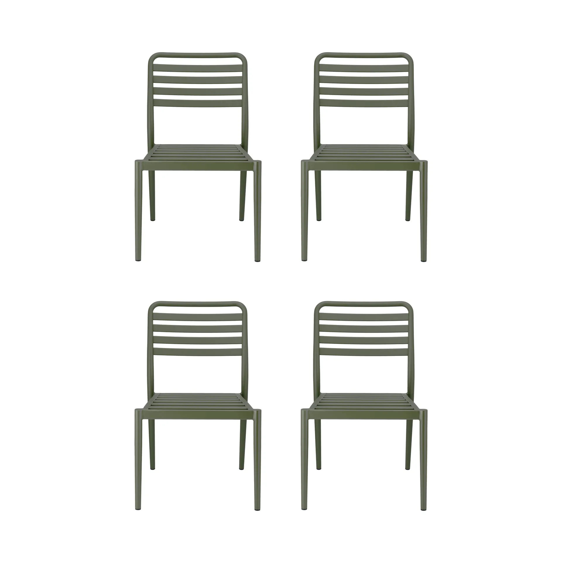 Messina stol, Moss green, 4-pack 1898