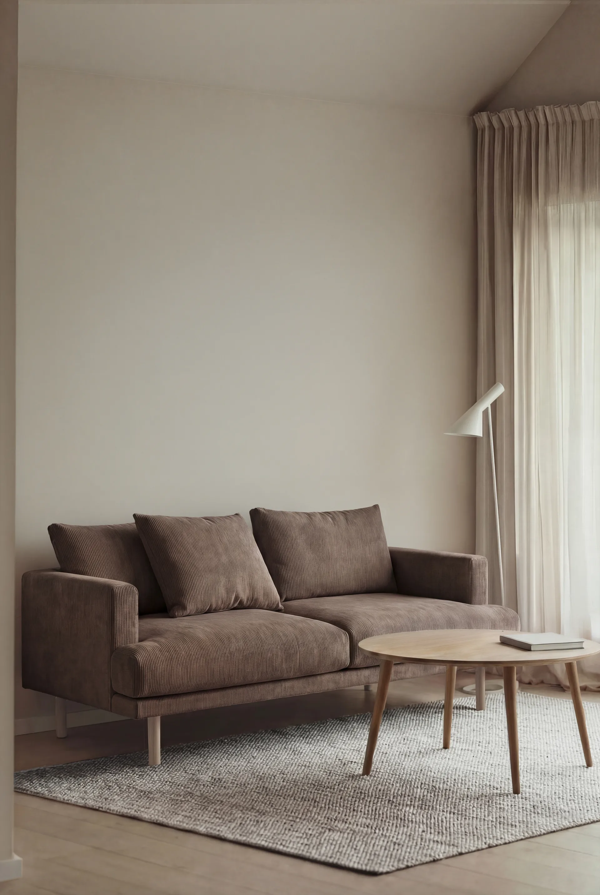 Sjövik soffa, Jump Brown 1955-vitoljad ek, 2,5-sits 1898
