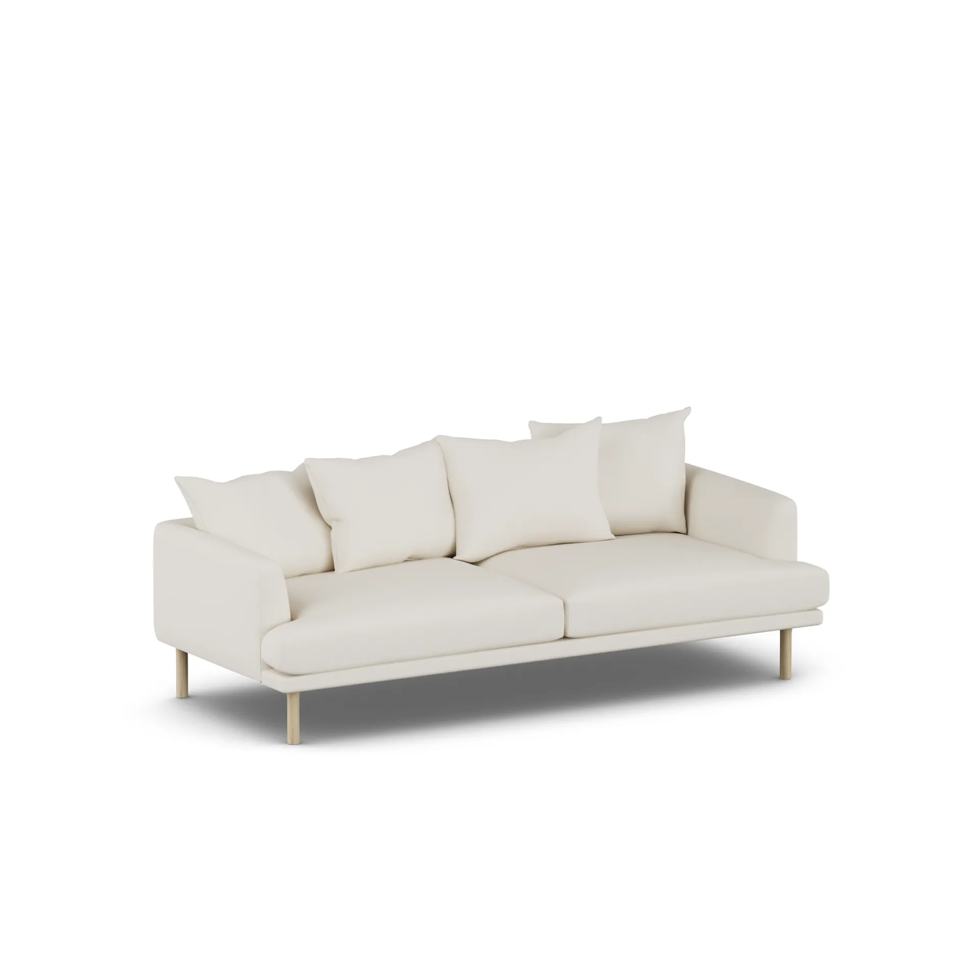 Sjövik soffa, Jump Off White 1954-vitoljad ek, 3-sits 1898