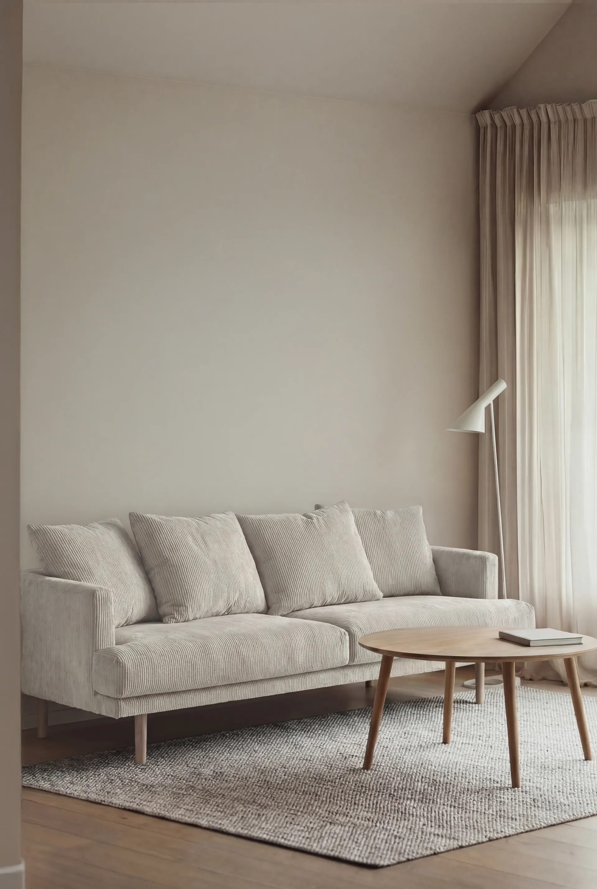 Sjövik soffa, Jump Off White 1954-vitoljad ek, 3-sits 1898