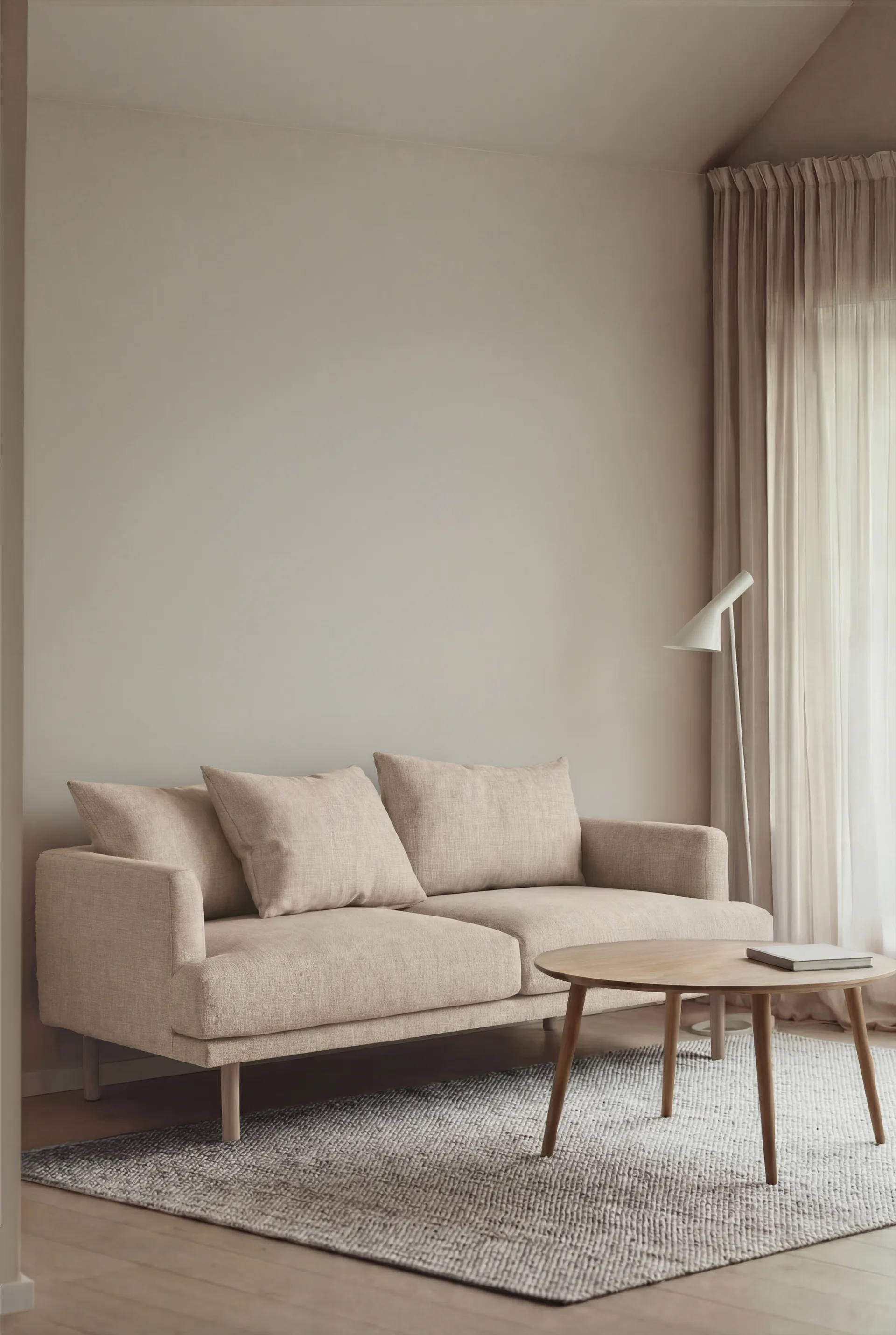 Sjövik soffa, Same Beige 6670-vitoljad ek, 2,5-sits 1898