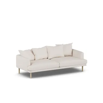 Sjövik soffa - Same Off White 6671-vitoljad ek, 3-sits - 1898