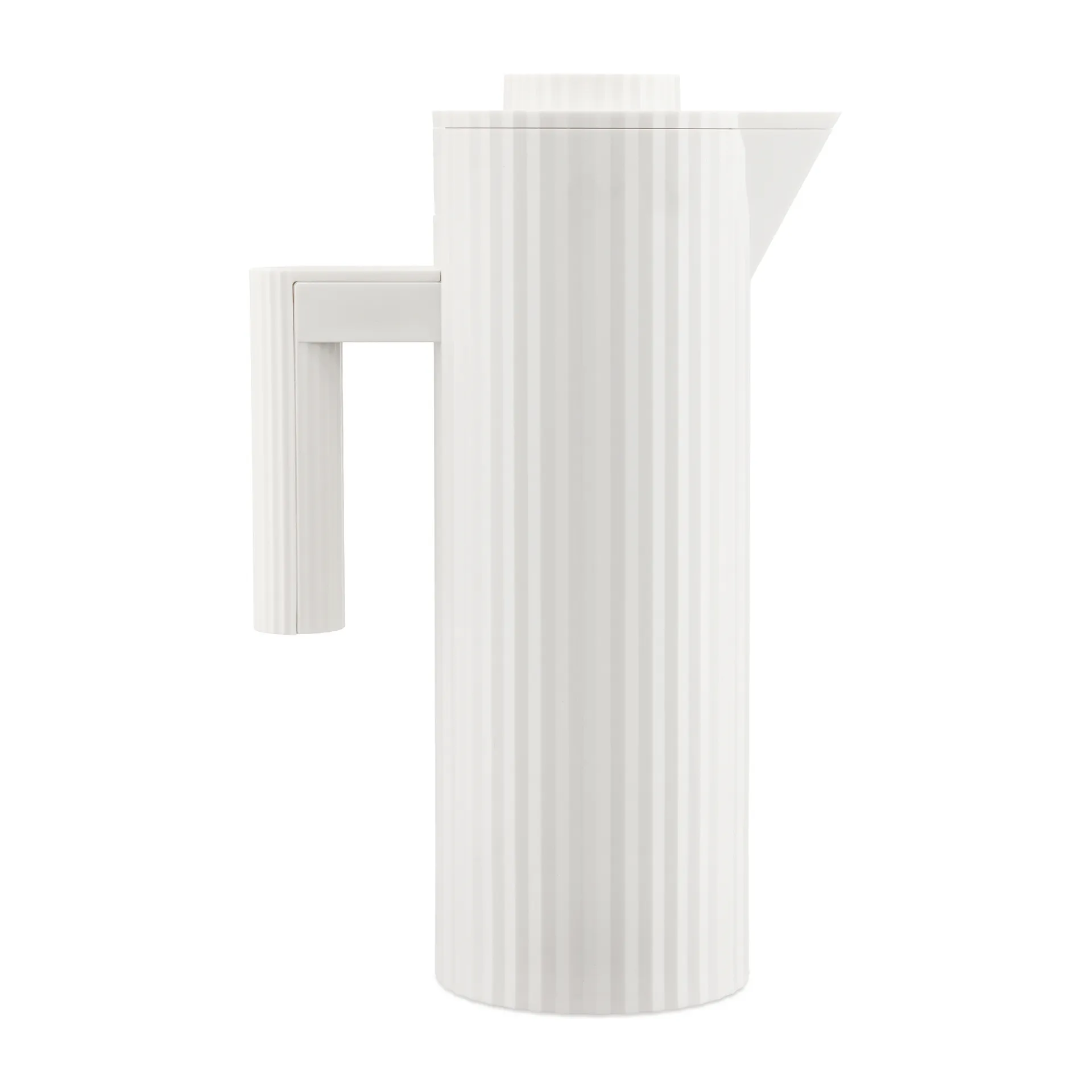 Plissé termoskanna 1 L, Vit Alessi
