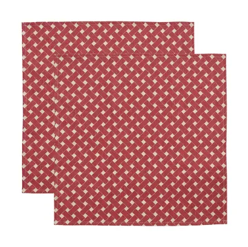 Korg servett 45x45 cm 2-pack - Röd - Almedahls