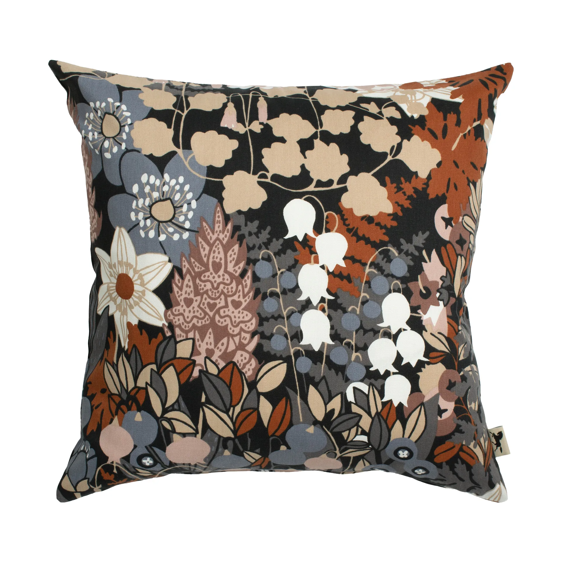 Skogen kuddfodral 47x47 cm, Blå-brun Almedahls