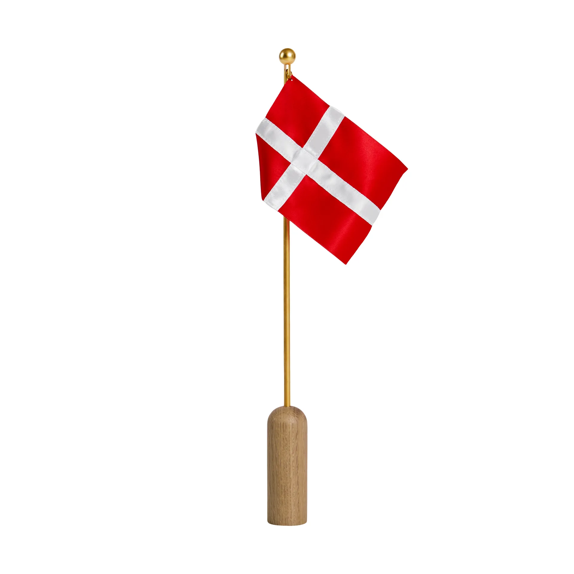 Celebrating Denmark flagga 40 cm, Oak-brass Andersen Furniture