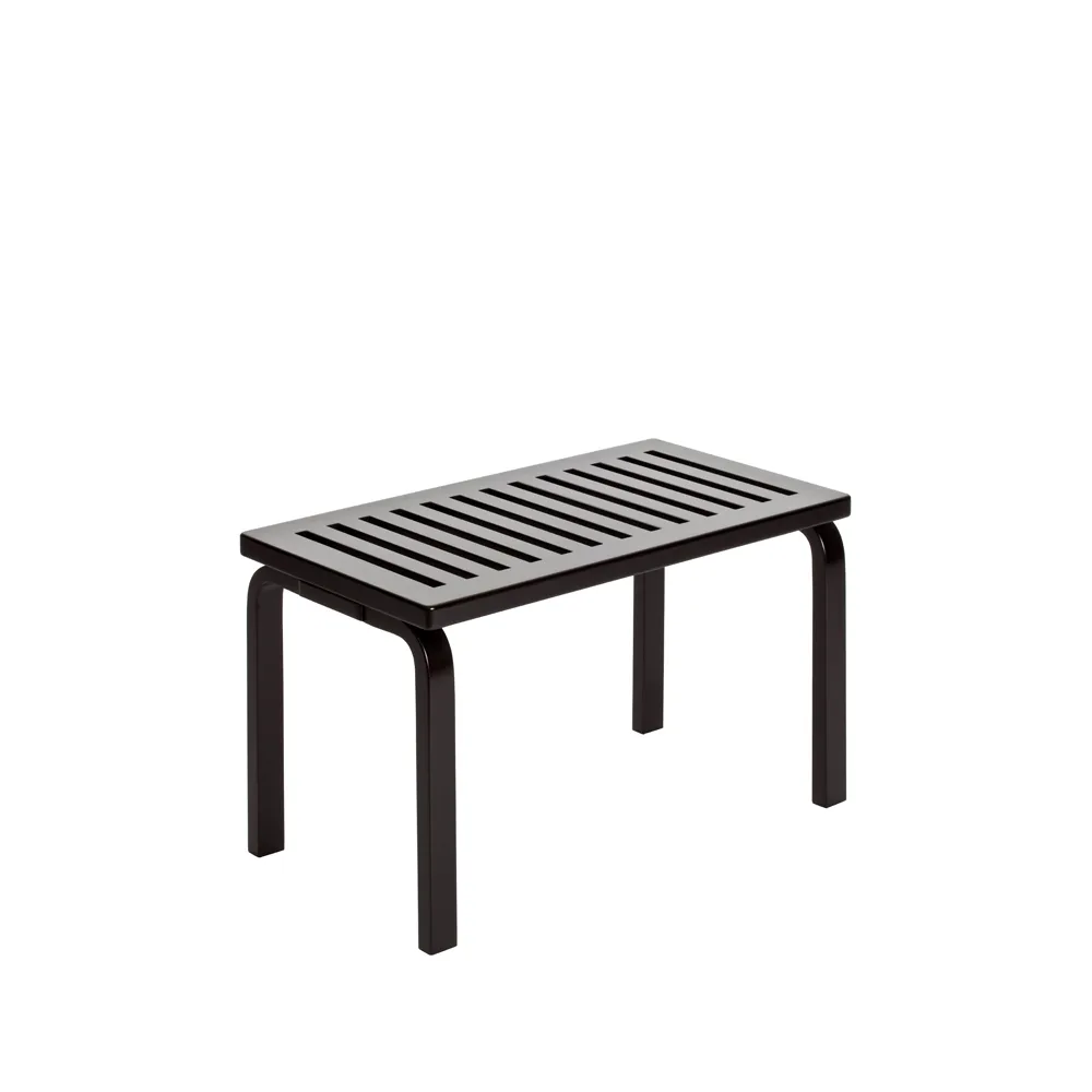 153B bänk, Svartlackerad björk Artek
