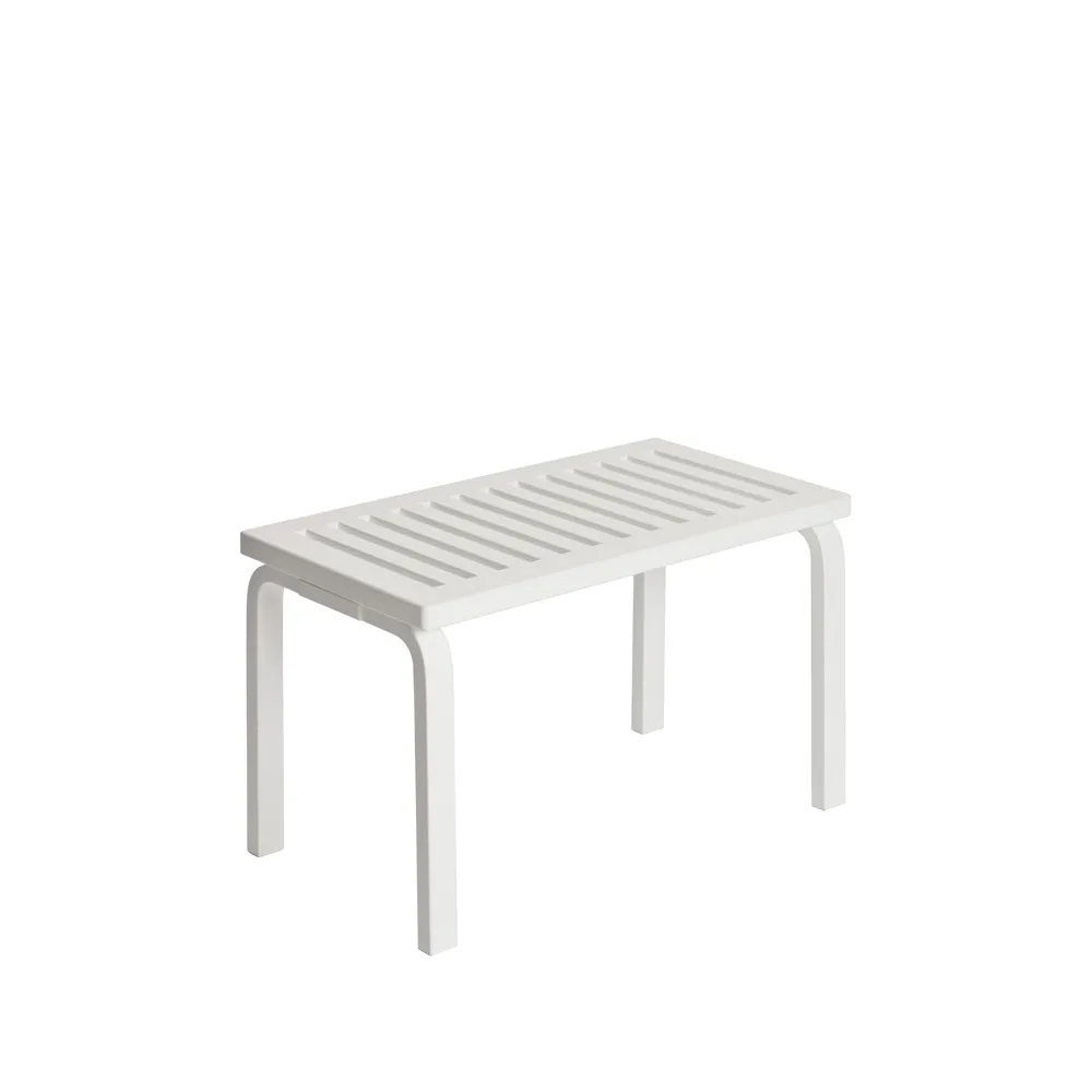 153B bänk, Vitlackerad björk Artek
