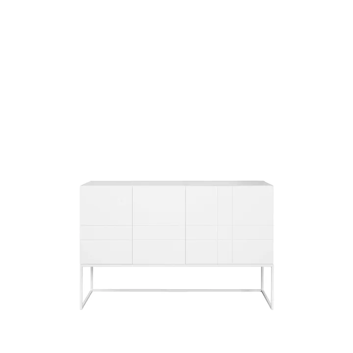 Kilt Light 137 sideboard - white, 3 dörrar - Asplund