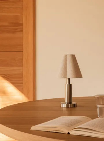 Admiral portabel bordslampa - Chrome-linen, 27 cm - Audo Copenhagen