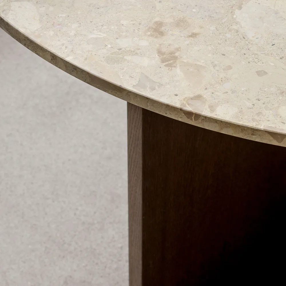 Androgyne matbord, Sand stone-obehandlat ekstativ Audo Copenhagen