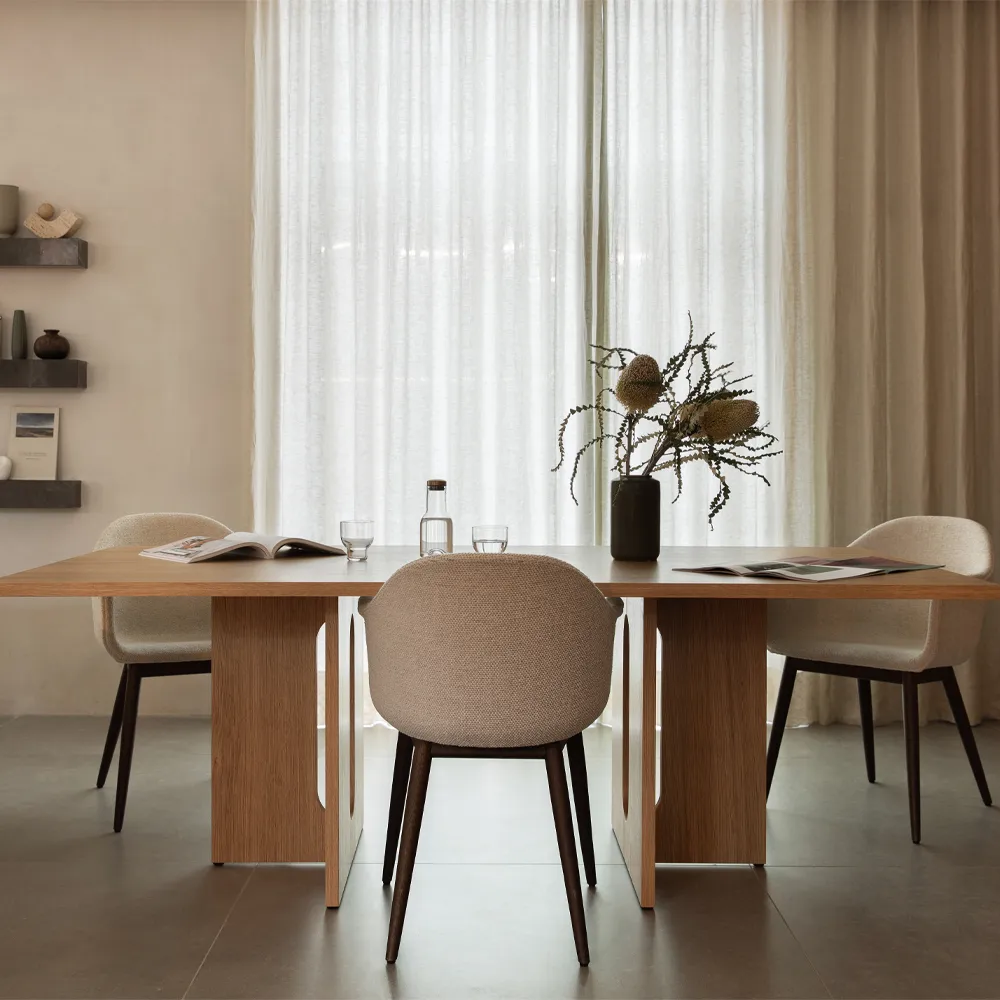 Androgyne Rectangular matbord, natural oak, 210x109 cm Audo Copenhagen